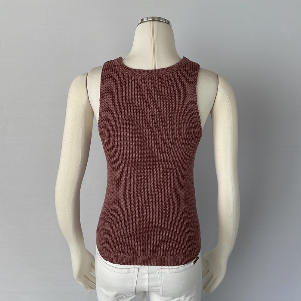 NWOT Love Tree Knit Tank Lace up Small - Picture 10 of 10